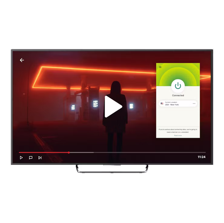Interfaccia Netflix con VPN.
