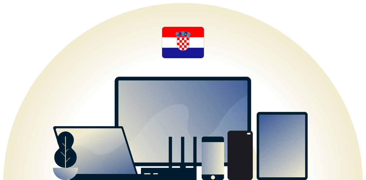 Croatia VPN beskytter en r&aelig;kke forskellige enheder.