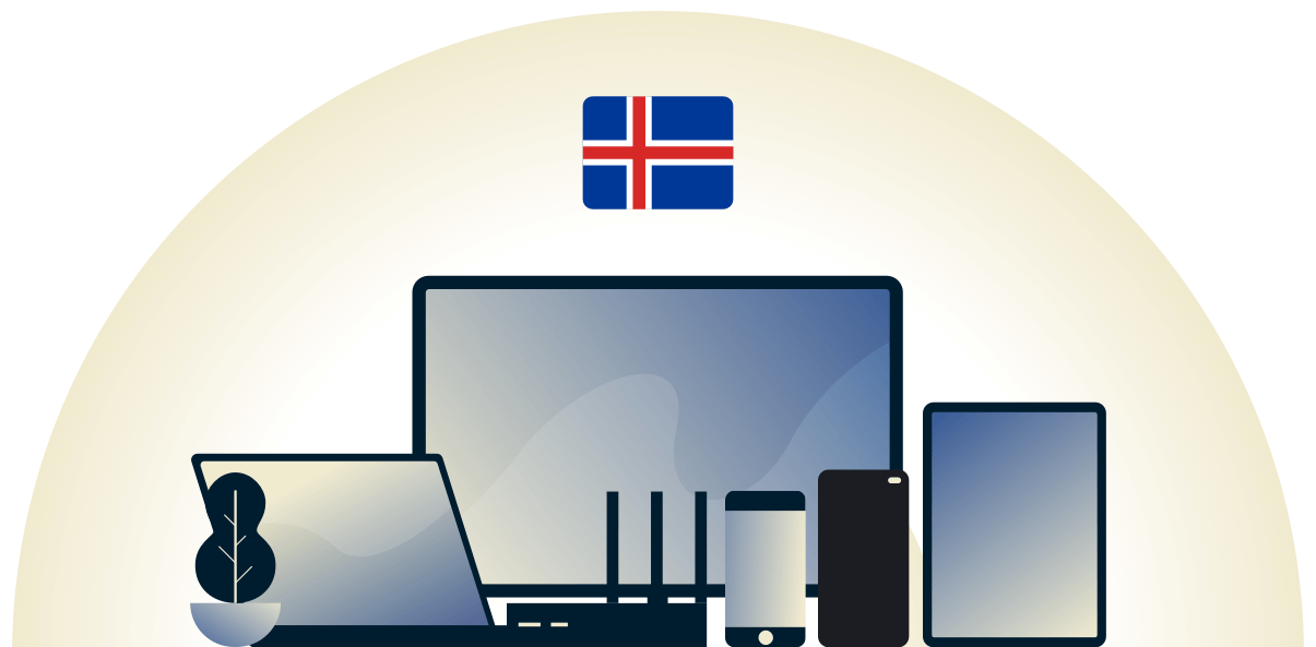 Iceland VPN beskytter en r&aelig;kke forskellige enheder.