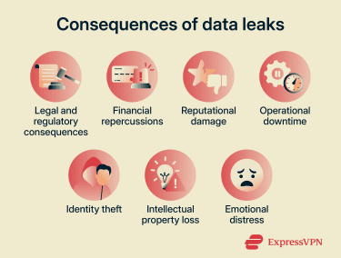 An overview of the risks and consequences of data leaks.